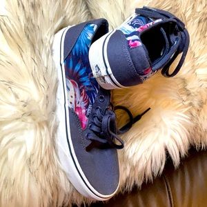 Vans.  Tropical Print. Worn Once.